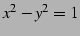 $ x^2-y^2=1$