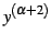 $\displaystyle y^{(\alpha+2)}$