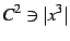 $\displaystyle C^{2}\ni \vert x^3\vert$