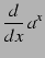 $\displaystyle \frac{d}{dx}\,a^{x}$