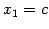 $ x_{1}=c$