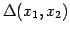 $\displaystyle \Delta(x_{1},x_{2})$