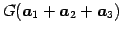 $ G(\vec{a}_{1}+\vec{a}_{2}+\vec{a}_{3})$