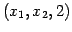 $ (x_{1},x_{2},2)$