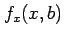 $ f_x(x,b)$