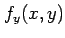 $\displaystyle f_y(x,y)$