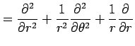 $\displaystyle = \frac{\partial^2}{\partial r^2}+ \frac{1}{r^2} \frac{\partial^2}{\partial \theta^2}+ \frac{1}{r} \frac{\partial}{\partial r}$