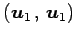 $\displaystyle \left({\vec{u}_1}\,,\,{\vec{u}_1}\right)$