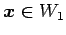 $ \vec{x}\in W_1$