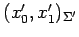 $ (x'_0,x'_1)_{\Sigma'}$