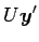 $\displaystyle U\vec{y}'$