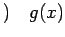 $\displaystyle )\quad g(x)$