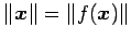 $\displaystyle \Vert\vec{x}\Vert=\Vert f(\vec{x})\Vert$