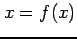 $ x=f(x)$