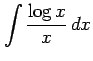 $ \displaystyle{\int {\frac{\log x}{x}}\,dx}$