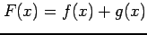 $ F(x)=f(x)+g(x)$