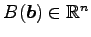 $ B(\vec{b})\in\mathbb{R}^{n}$