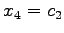 $ x_{4}=c_{2}$