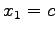 $ x_{1}=c$