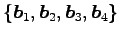 $ \{\vec{b}_1,\vec{b}_2,\vec{b}_3,\vec{b}_4\}$