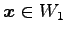 $ \vec{x}\in W_1$