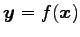 $ \vec{y}=f(\vec{x})$