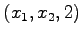 $ (x_{1},x_{2},2)$