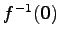 $ f^{-1}(\vec{0})$