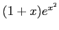 $ (1+x)e^{x^2}$