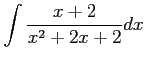 $ \displaystyle{\int\frac{x+2}{x^2+2x+2}dx}$