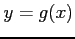 $ y=g(x)$