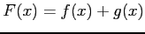 $ F(x)=f(x)+g(x)$