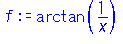 arctan(1/x)