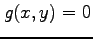 $ g(x,y)=0$