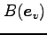 $ B(\vec{e}_v)$