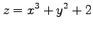 $ \displaystyle{z=x^3+y^2+2}$