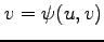 $ v=\psi(u,v)$