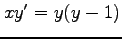 $ xy'=y(y-1)$