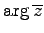 $ \arg \overline{z}$