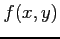 $\displaystyle f(x,y)$