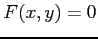 $ F(x,y)=0$