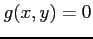 $ g(x,y)=0$