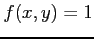 $ f(x,y)=1$