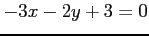 $ -3x-2y+3=0$