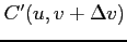 $ C'(u,v+\Delta v)$