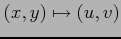 $ (x,y)\mapsto(u,v)$