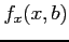 $ f_x(x,b)$