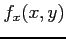 $\displaystyle f_x(x,y)$