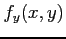 $\displaystyle f_y(x,y)$