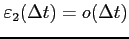 $ \varepsilon_2(\Delta t)=o(\Delta t)$